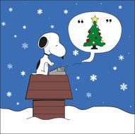 Snoopy Typing drawing