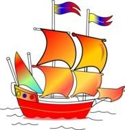 Pirate Sailing drawing