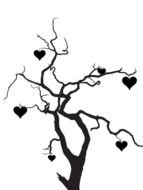 ebony with hearts