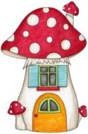 clipart of the mushroom house