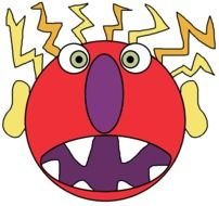 Angry Monster drawing