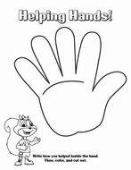 helping hands as a graphic image