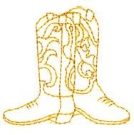 Design Cowboy Boots drawing