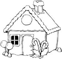 Casa De Caramelo Dibujos Casas Para Colorear Y Pintar Ni&amp;241os clipart