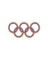 olympic games symbol on white background