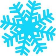Beautiful blue snowflake clipart