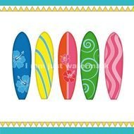Printable Surfboards Each A4 For Card Design Scrapbooking