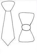 tie and bow drawing