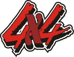 Clipart of 4 Ã 4 sign