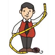 clipart of the man is holding a rope