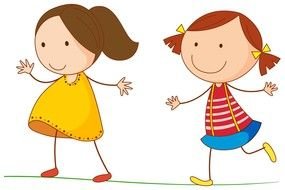 Clip art of Funny Cartoon children