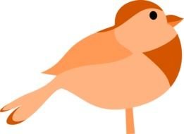 drawing of a brown bird