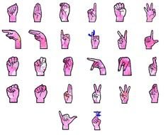 drawn deaf and dumb language