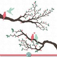 Wedding Tree Packlove Birdvalentines N2