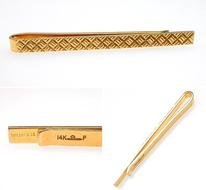 Vintage Tiffany &amp; Co Tie Clip Solid 14k Gold