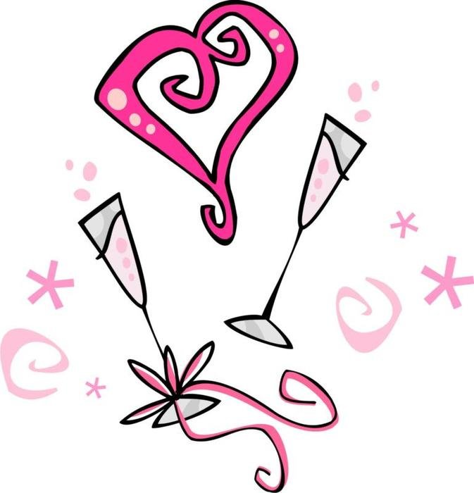 drawing glasses near the heart