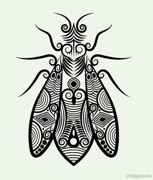 Line Art Animals Patterns Silhouette Hand Painted