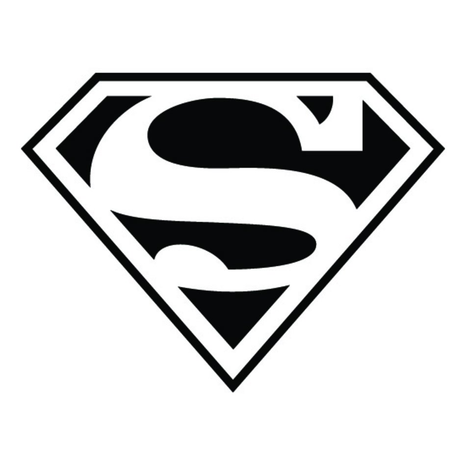 Superman Logo Black And White Best