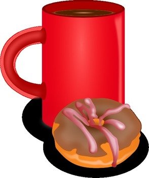Coffee And Doughnut At Clkercom Vector Online N2