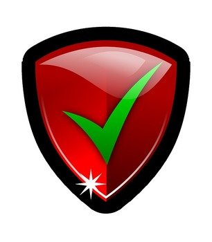 Button Check Ok Protect Security Shield System