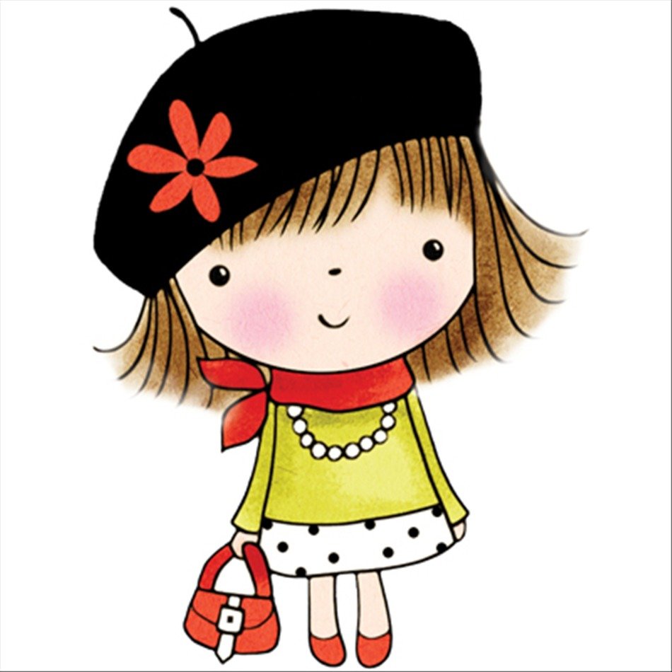 little fashionista as a picture for clipart