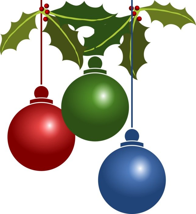 christmas decoration with green leaves