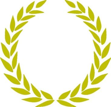 Laurel Wreath Gold At Clkercom Vector Online clipart N2