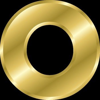 clipart of the o letter