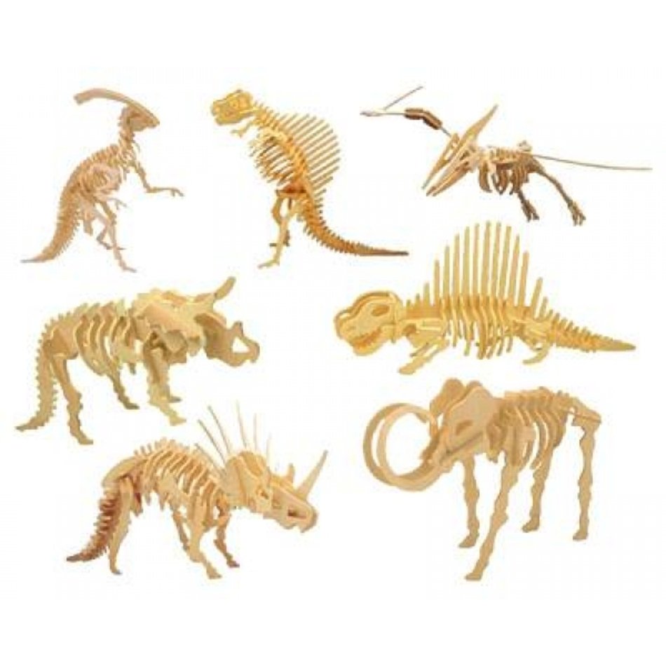 Wooden Dinosaur Skeleton Puzzle Teletiendavip