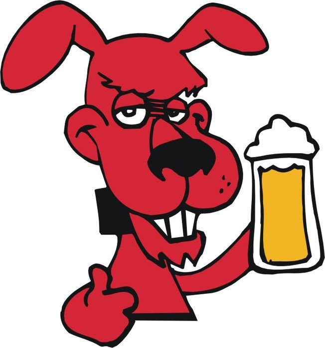 Dog Drinking Beer Cartoon Free