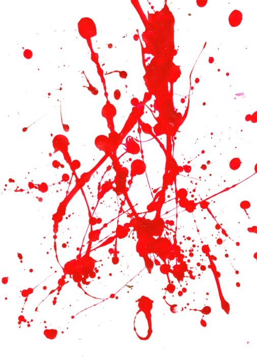 red Splatter drawins
