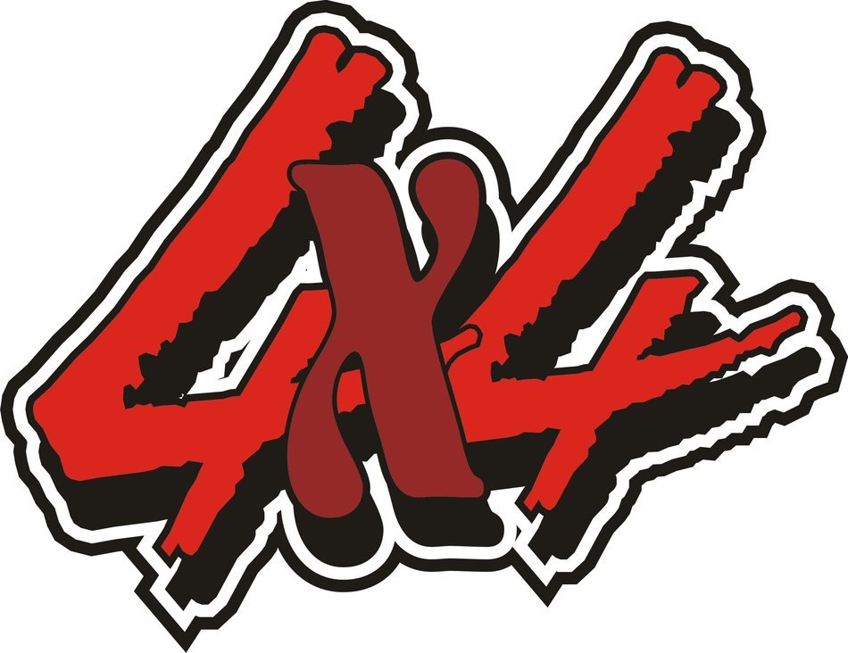 Clipart of 4 Ã 4 sign