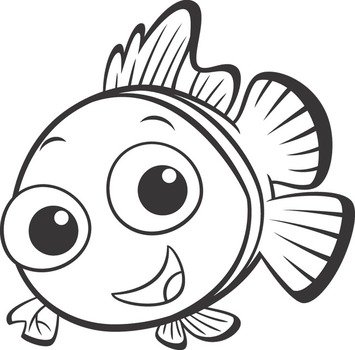Finding Nemo Black And White Panda Free