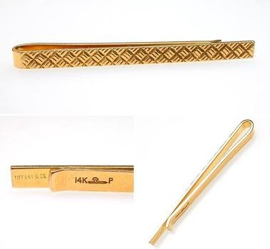 Vintage Tiffany & Co Tie Clip Solid 14k Gold
