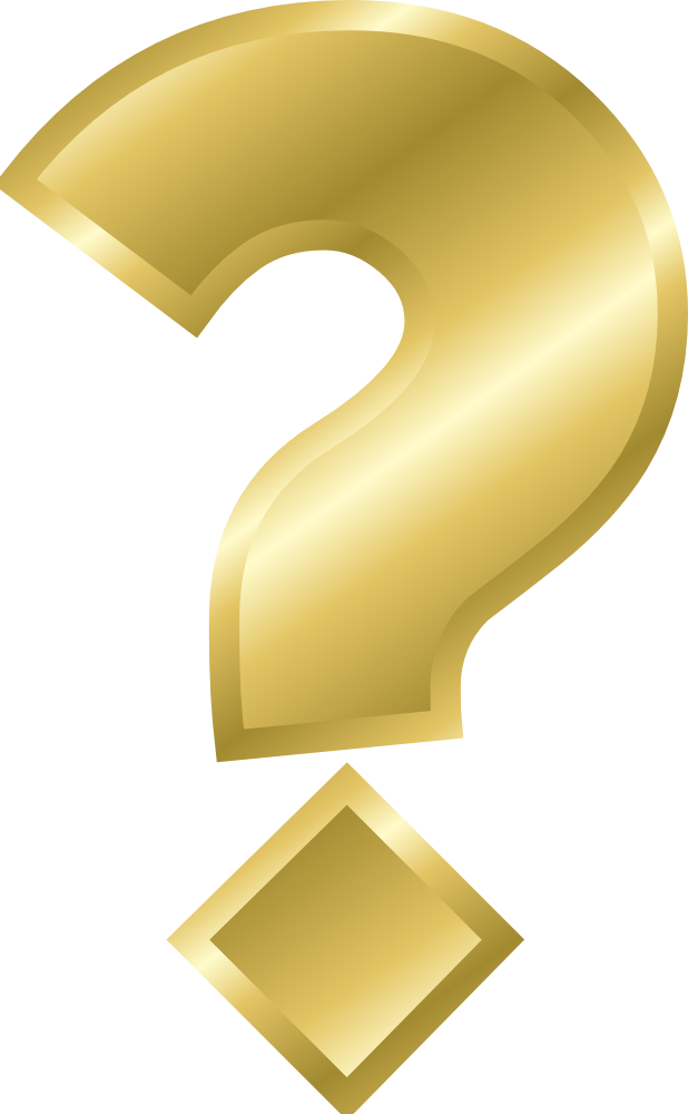 Clipart Of The Golden Question Mark Free Image Download