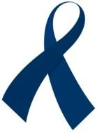 blue ribbon on a white background