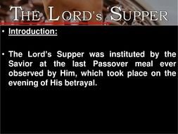 The Lord S Supper Powerpoint drawing