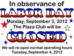 Clipart of Labor Day Closed Sign