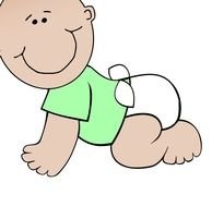 Baby Diaper Neutral Crawling
