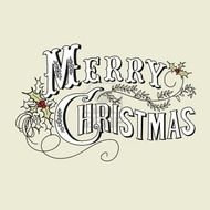 Vintage Merry Christmas Sign Wish I Had This Painted On A Big Slab