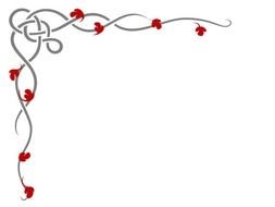 Grey And Red Border Invite Vector Online