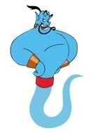 Blue Genie, character from aladdin anime