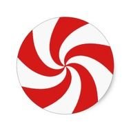 Peppermint Candy Round Sticker Zazzle