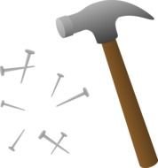 Clip Art of the construction tools