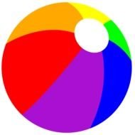 Summer color ball Clipart drawing