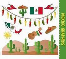 related to Mexico clip art