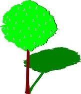 And Shadow By Bobby520 Tree Withpink Ribbon Green