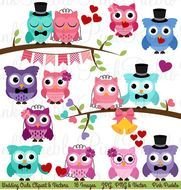 Owl Wedding Or Valentines Day Owls