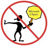 funny prohibition sign as a picture for clipart