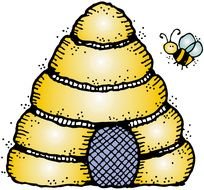 Clip art of bee house